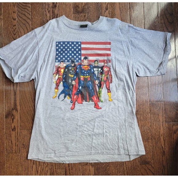 Vtg Justice League T-Shirt Men's 3XL DC Comics Changes 2001 Single Stitch - Picture 1 of 8